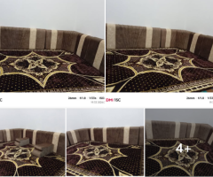 مجلس 17 مترقماش شامواه مبطن ارتفاع 60 سماكة 20